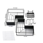 2-Pack Drill-Free Adhesive Corner Shower Caddy Organizer