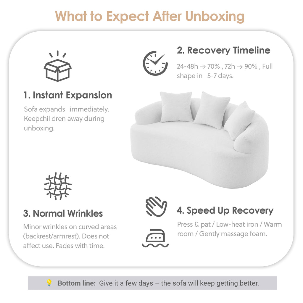 LY-025S Curved Loveseat