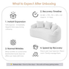 LY-025S Curved Loveseat