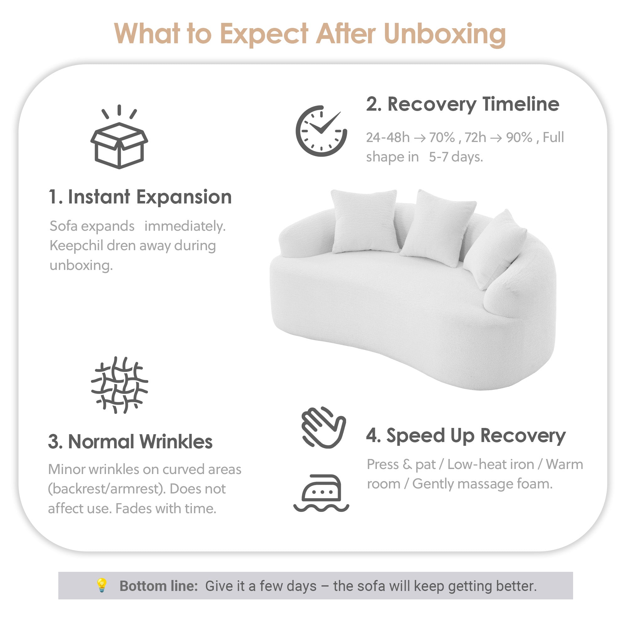 LY-025S Curved Loveseat