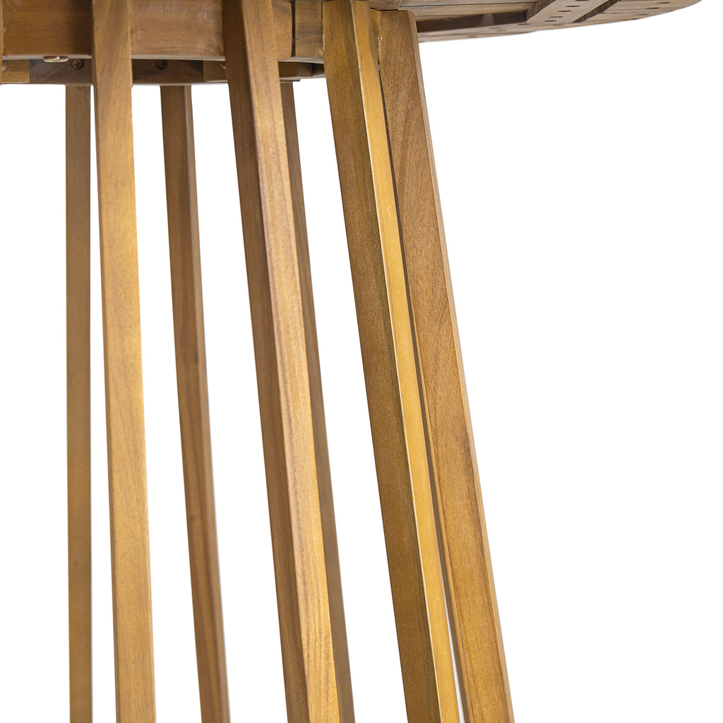 Outdoor Round Top Acacia Wood Dining Table