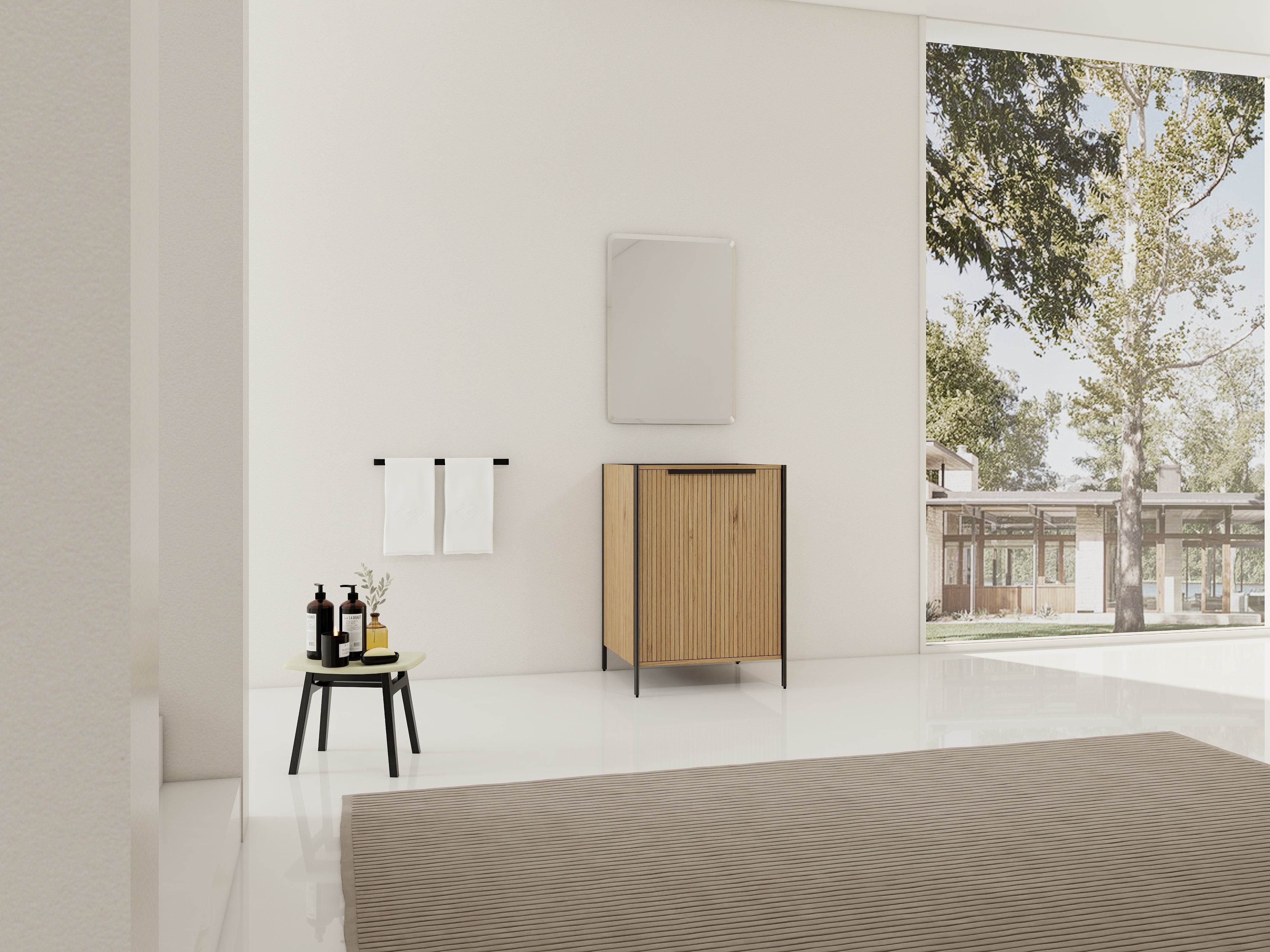 24" Freestanding Bathroom Vanity (KD-Packing) - Excludes Sink