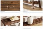70.9 Inches Extra Long Farmhouse Console Table