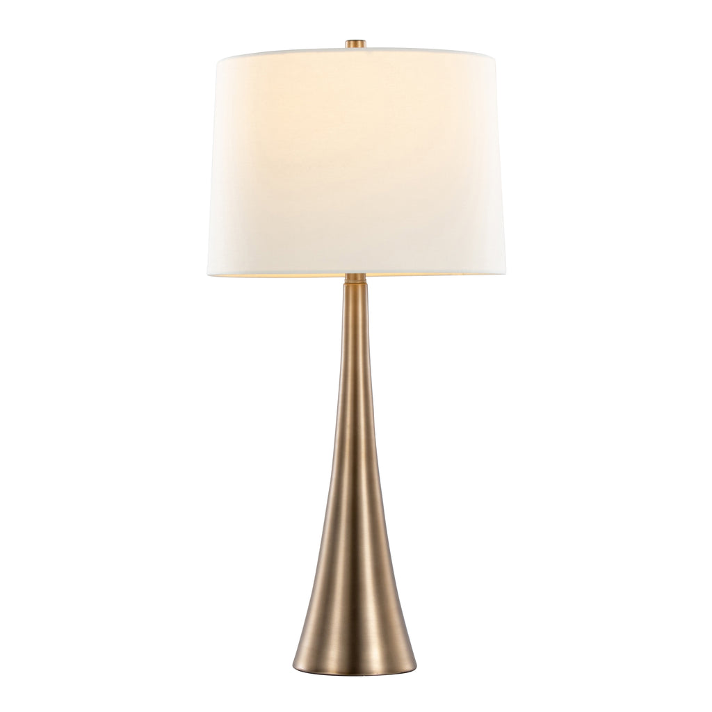 Diana 29" Contemporary Metal Table Lamp in Matte Golden Bronze
