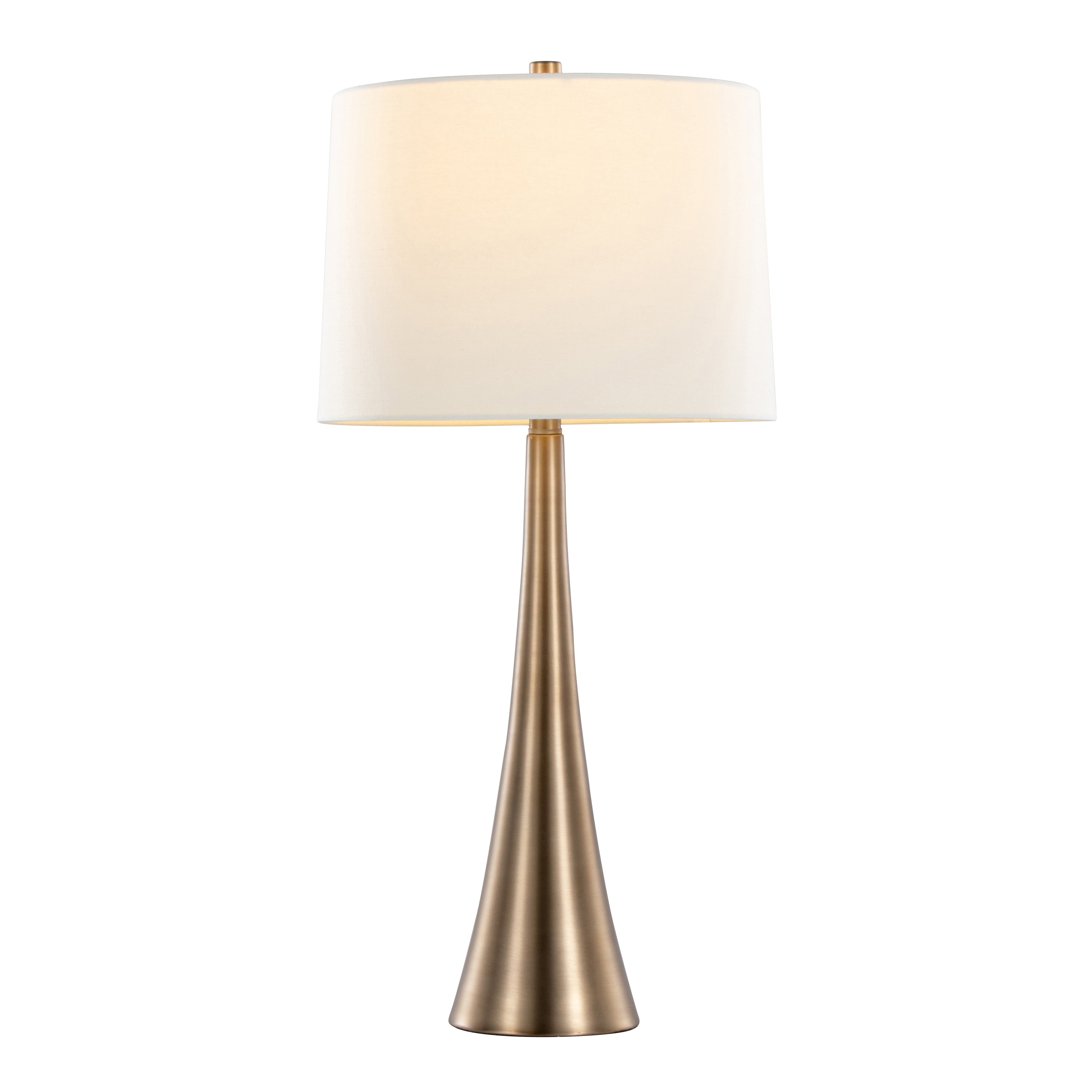 Diana 29" Contemporary Metal Table Lamp in Matte Golden Bronze