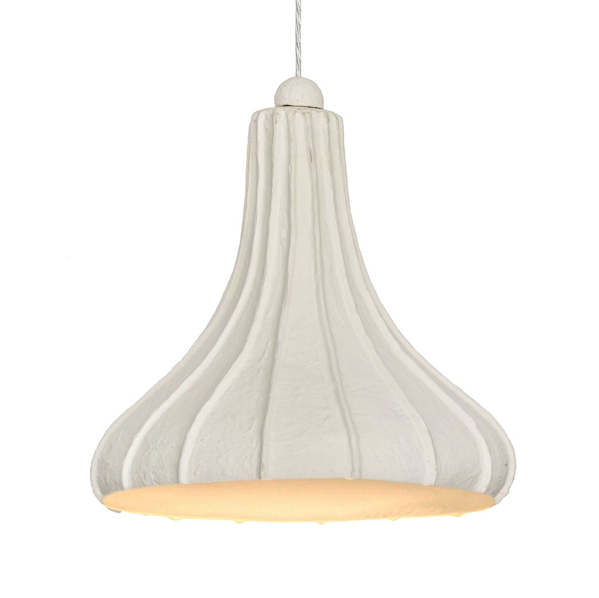 Looma - Cotton Mache Pendant Lamp - Off White