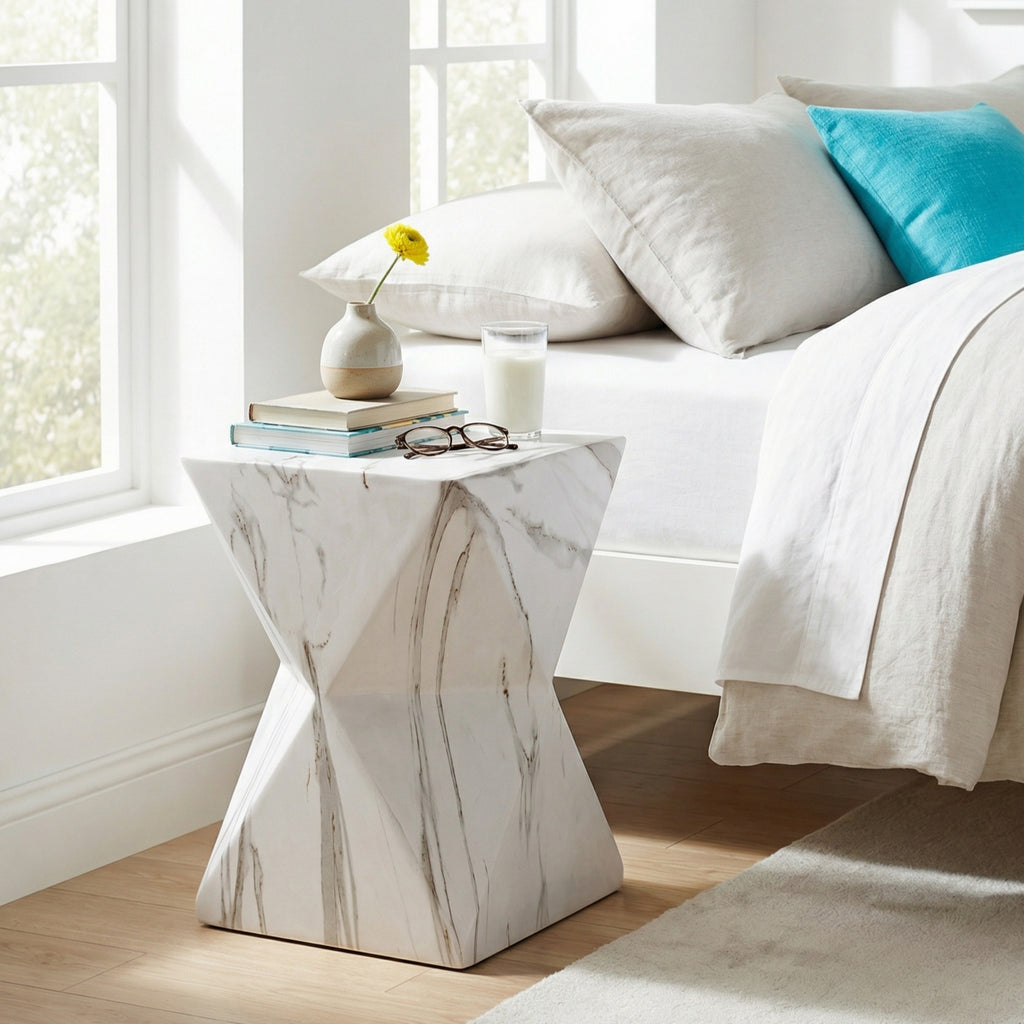 Modern Geometric MGO Side Table