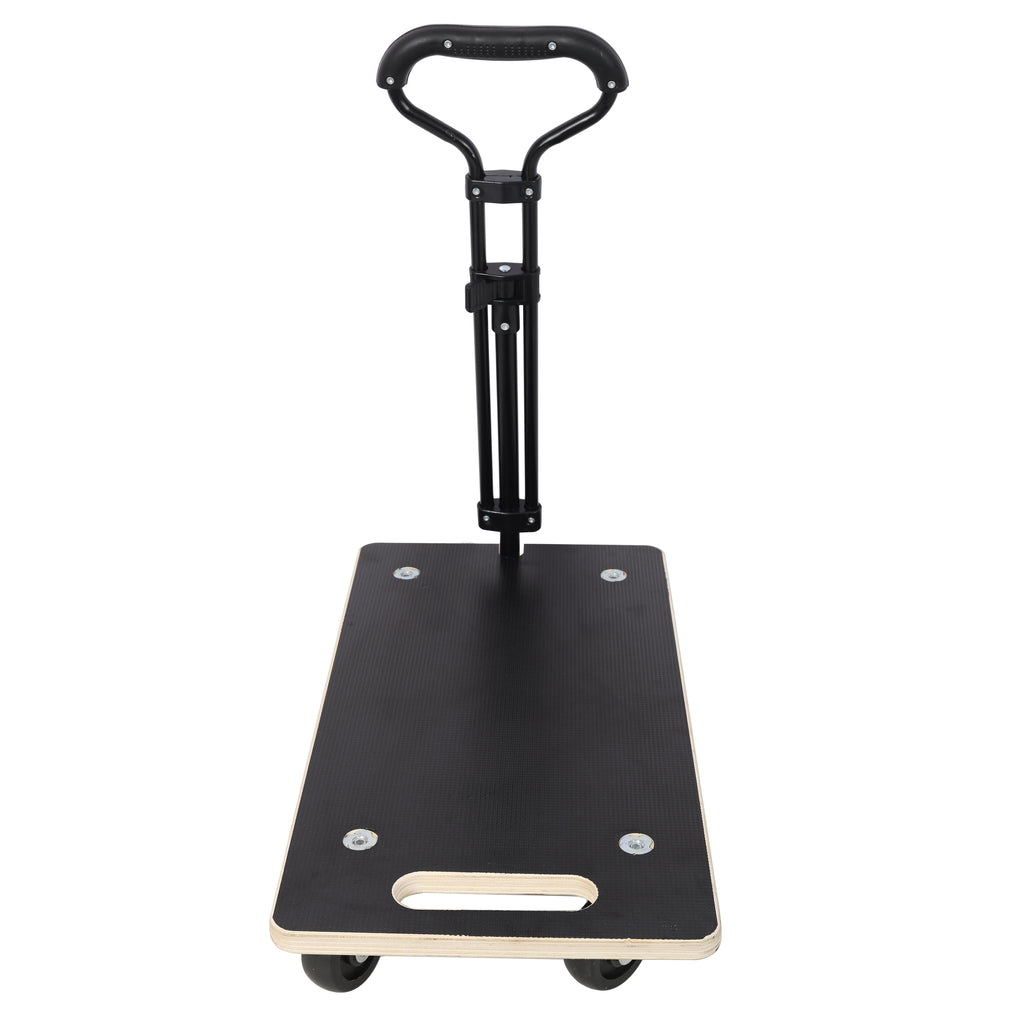 Heavy Duty Wooden Rectangle Moving Dolly with Ergonomic Handle