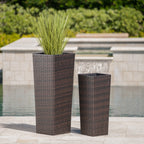 Rattan Flower Pot Set