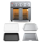 PlumChef 26QT Extra-Large French Double-Door Air Fryer Convection Toaster Oven