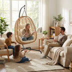 Set of 2 Egg Chair with Stand