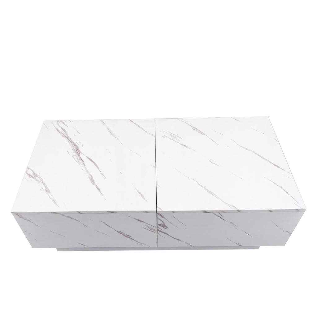 Coffee Table with Sliding Tabletop and Hidden Storage