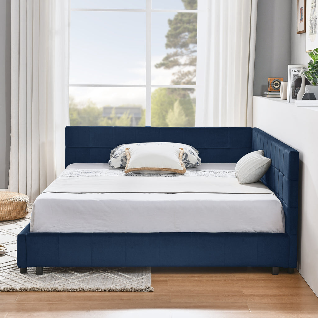 Full Size Upholstered Tufted Bed Frame