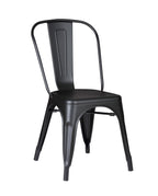 Set of 4 Stackable Metal Dining Chairs