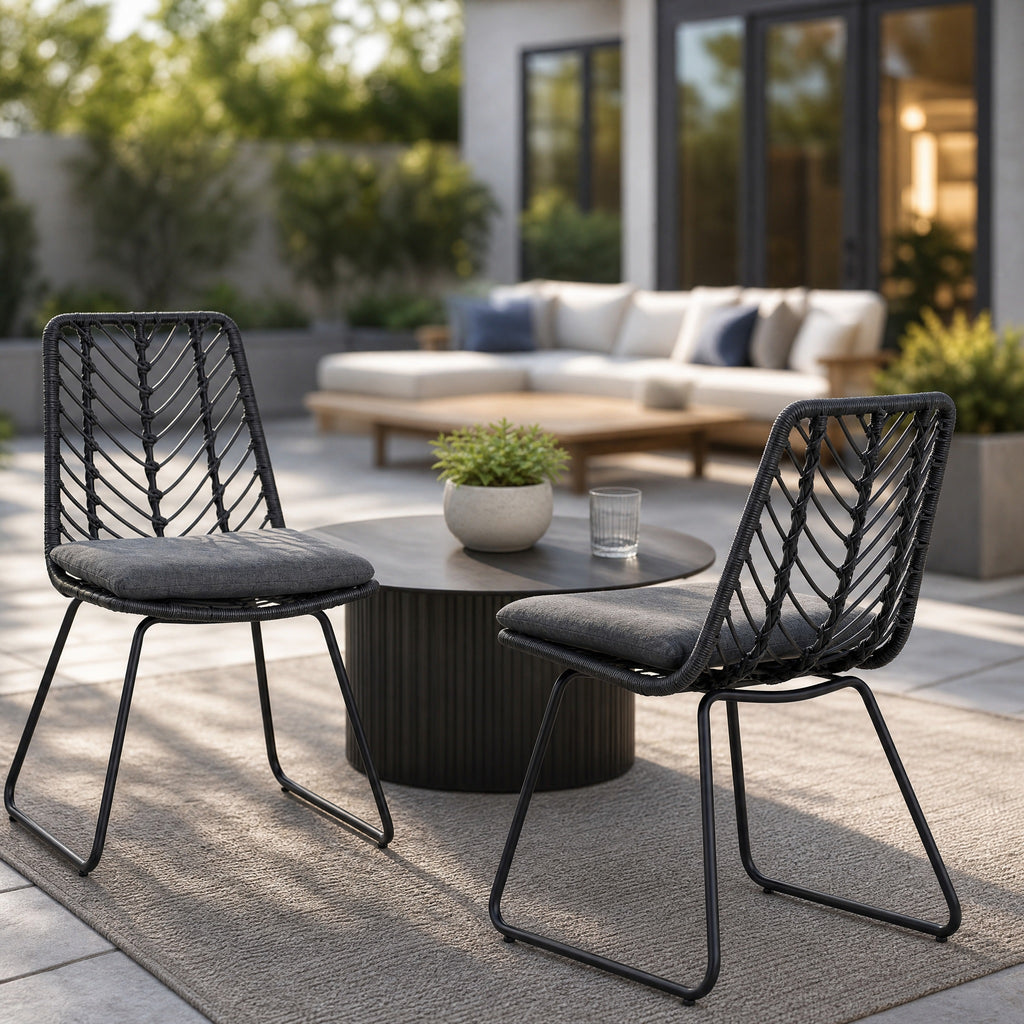 Deja Chair, 2PCS with 2 Cushions