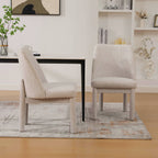 21.46" Wide Modern Minimalist Dining Chair Set Of Two