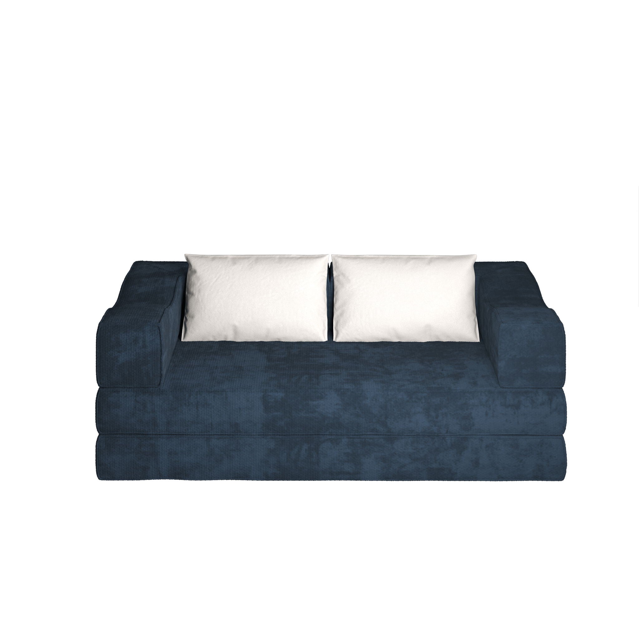 3 Seat Folding Floor Couch & King Size Bed Mattress