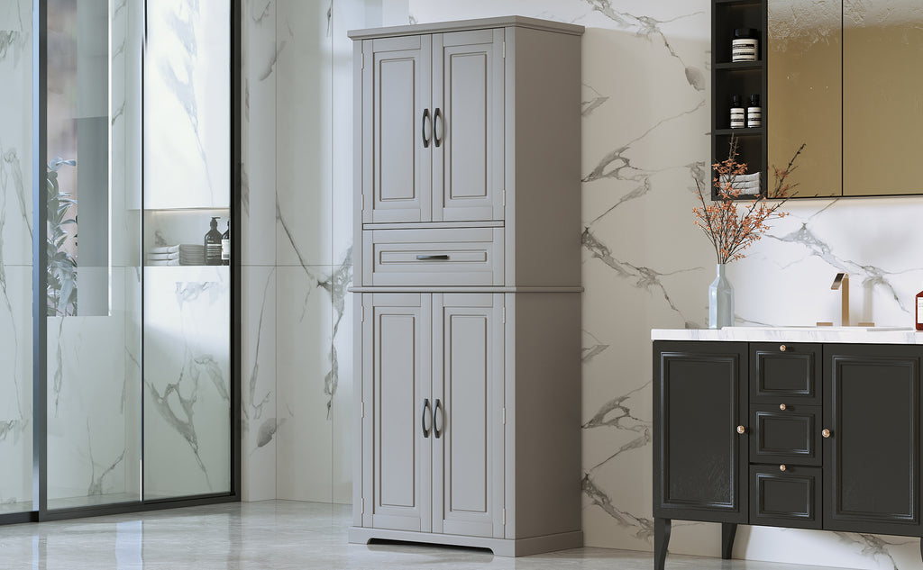 Bathroom Storage Cabinet with Multi-Functional Storage Space