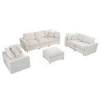 U-Style 4-Piece Modular Sofa Set
