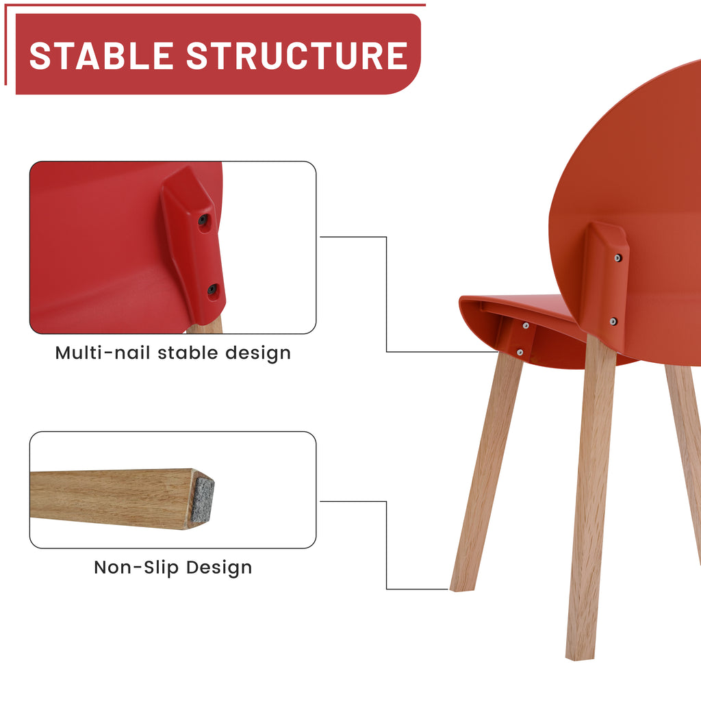 Summer 4-Pack Crimson Chairs
