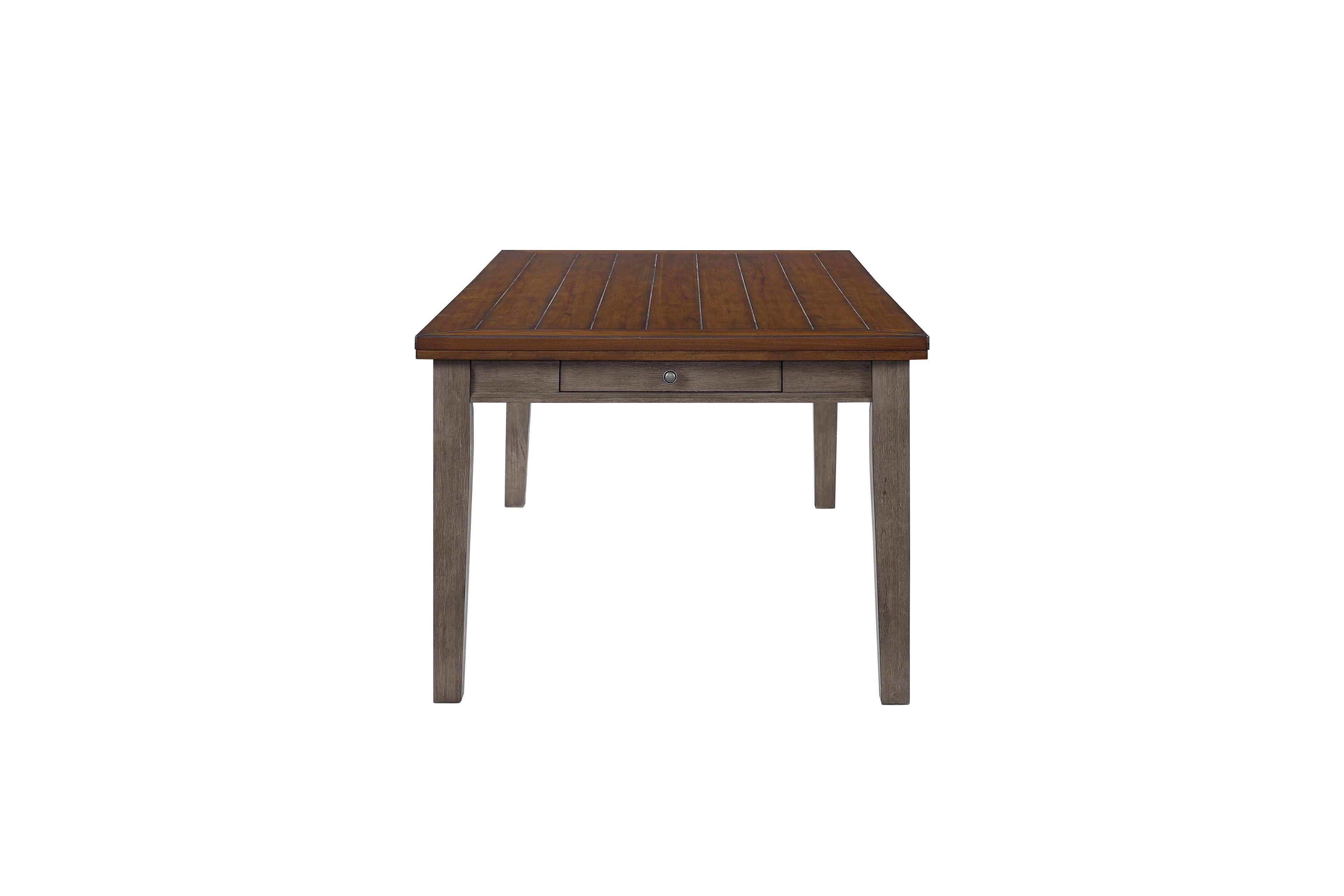 Casual Two Tone 6 Drawer Dining Table