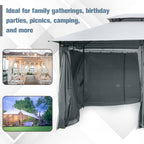 Outsunny 10' x 13' Patio Gazebo, Outdoor Canopy Shelter
