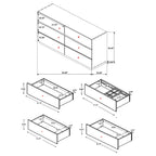 Beverly Smokey Bedroom Set