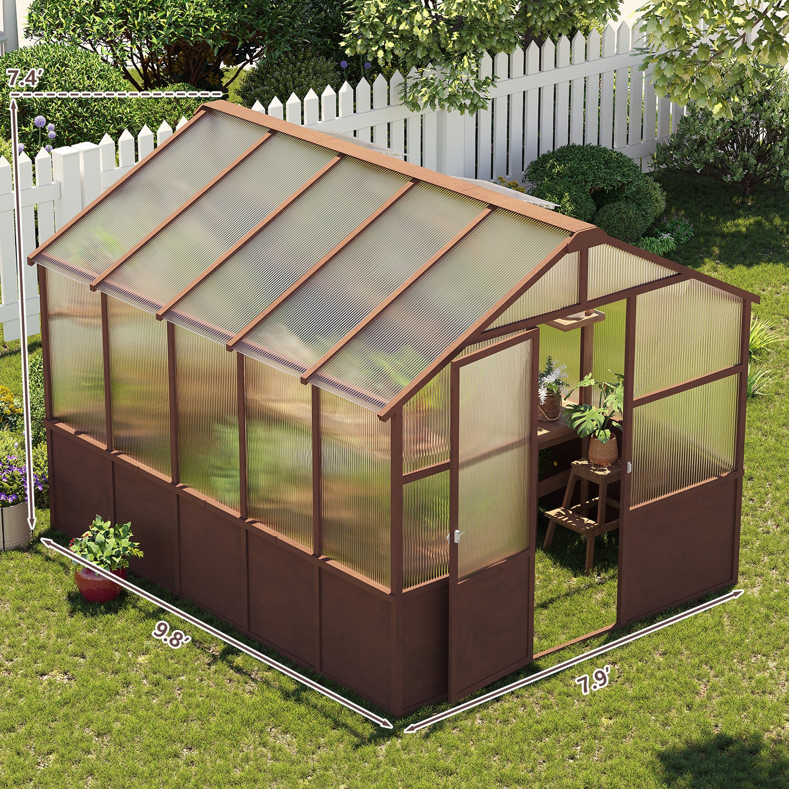 8x10 FT Greenhouse Kit