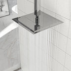 10" Square Rainfall Shower Head, Wall/Ceiling Mounted