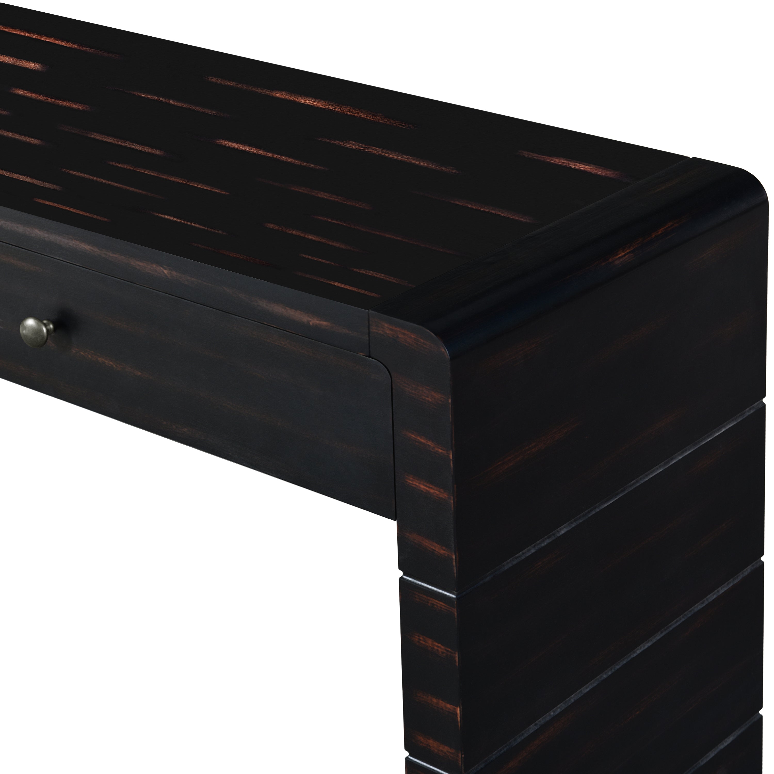 Curved Console Table with Storage