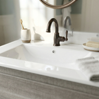 24″W x 18″D Drop In Bathroom Ceramic Vessel Sink