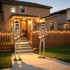 Halloween Skeleton Guitar Yard Decoration