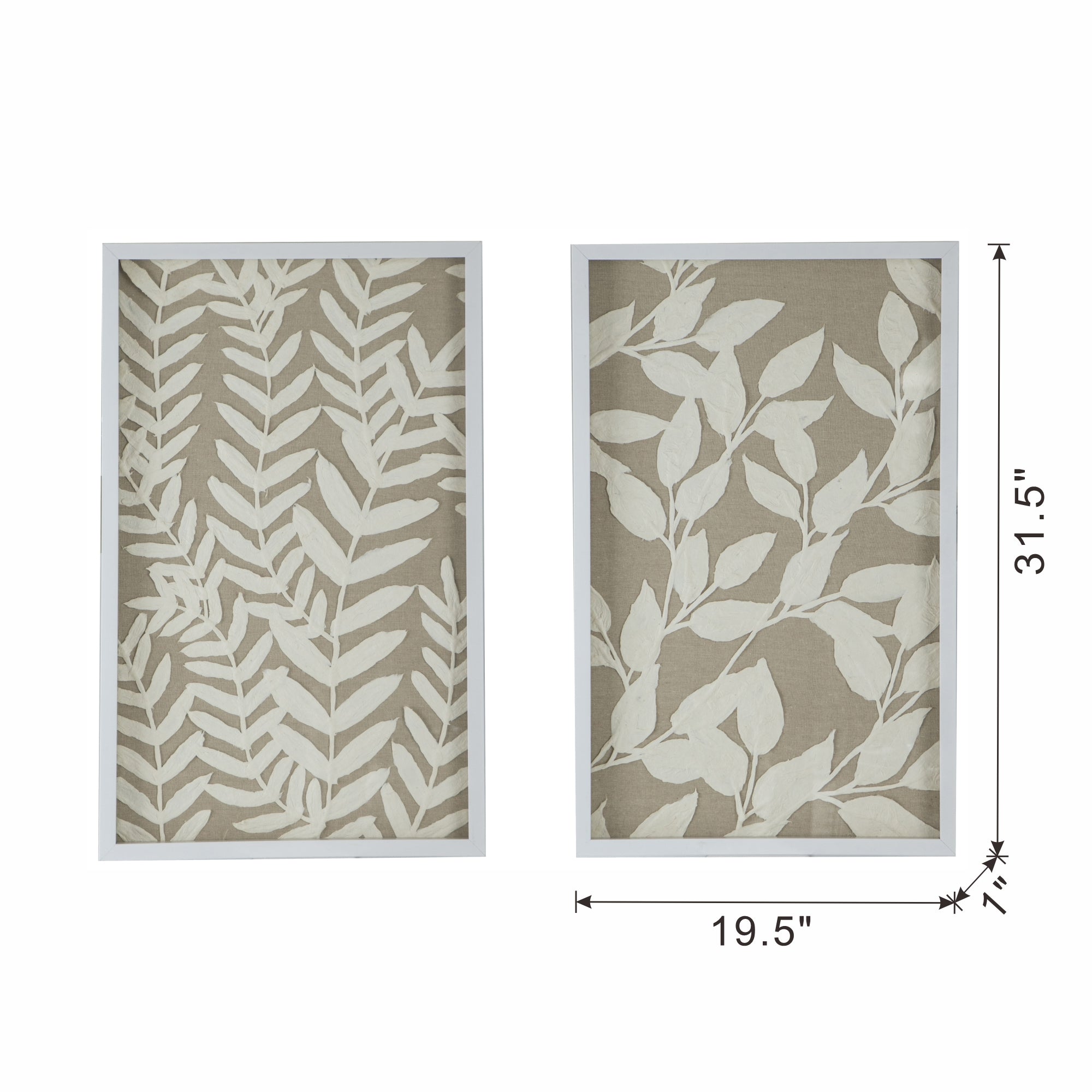 S/2 Shadow Box Wall Décor
