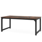 71" Industrial Dining Table for 6-8 People - Rustic