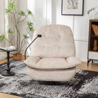 Ivory Recliner with Mobile Phone Holder