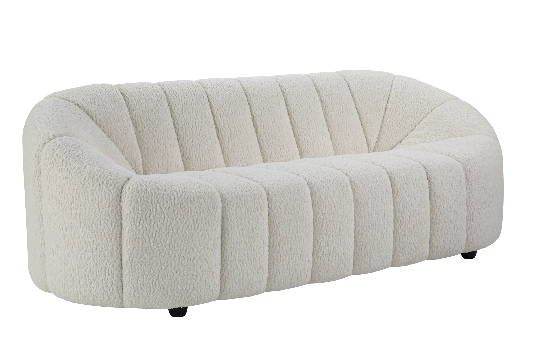 Osmash Teddy Sherpa Sofa - White