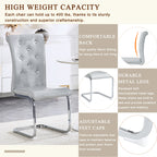 Set of 2 Retro Alligator Skin Upholstered Dining Chairs