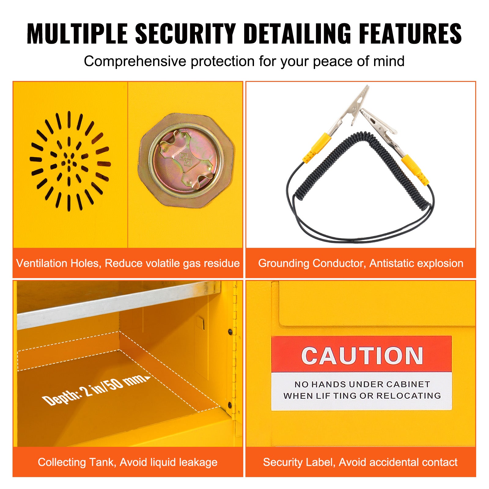Flammable Cabinet with Adjustable Shelf