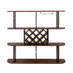 Large Wall Mounted 3 Tier Rustic Bottle Wine Rack