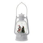 Christmas Lighted White Spinning Lantern