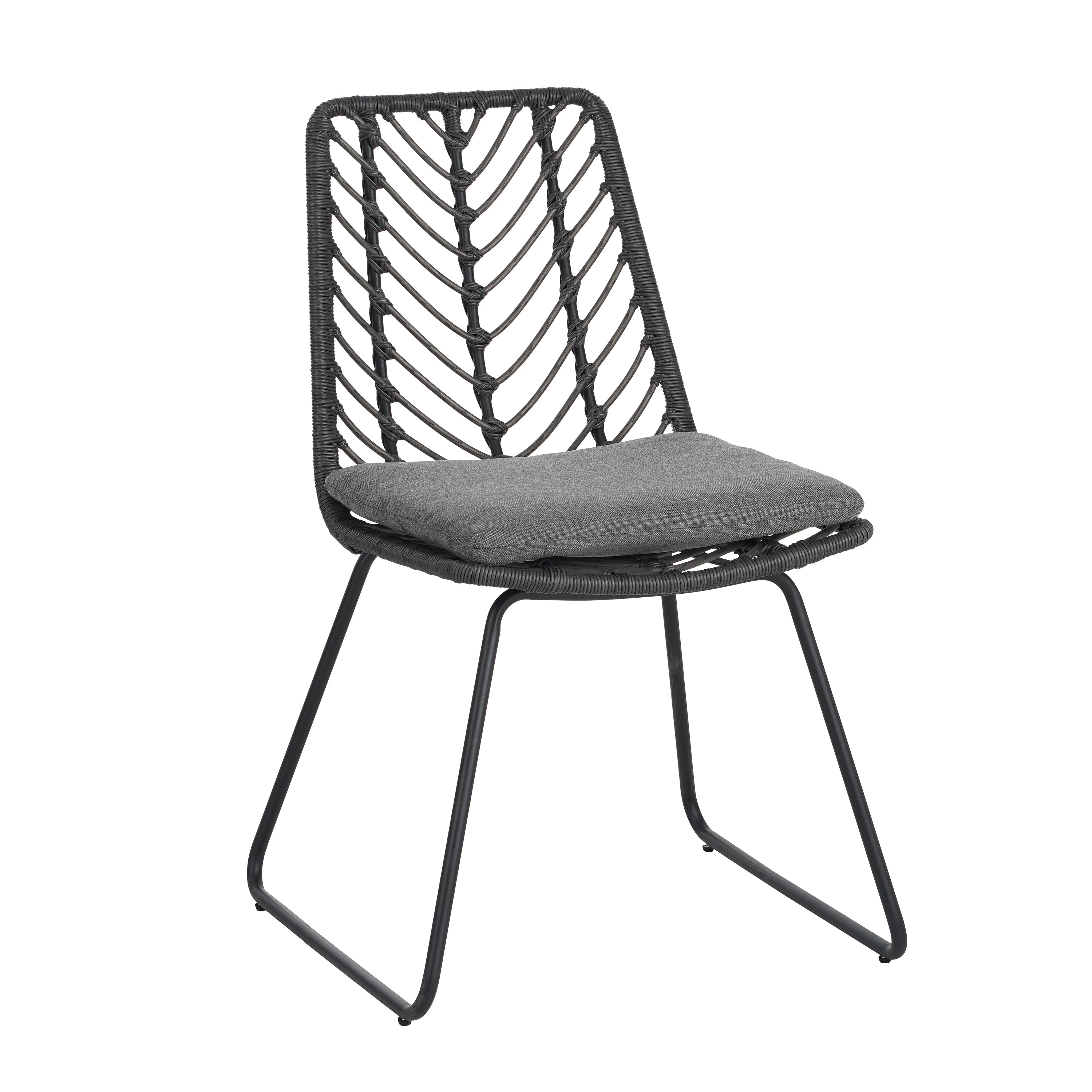 9 PCS Outdoor Wicker Dining Set - Modern Rattan Table and Chairs
