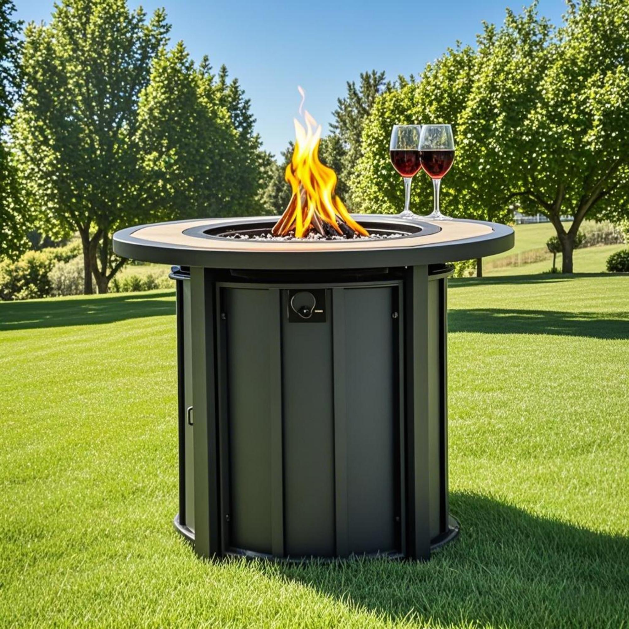 30" Propane Gas Fire Pit Table