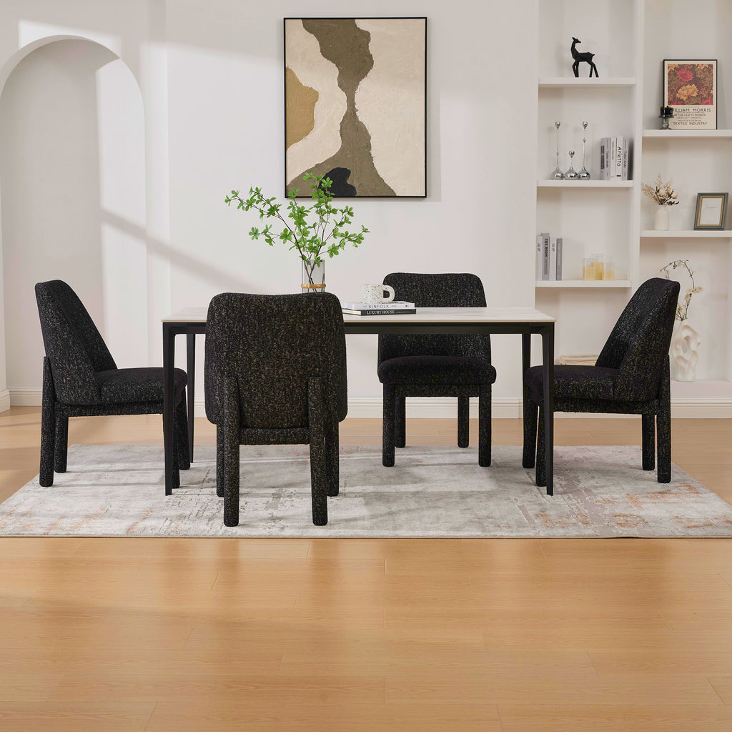 21.46" Wide Modern Minimalist Dining Chair Set of 4