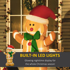 HOMCOM 6ft Christmas Inflatable Gingerbread Man
