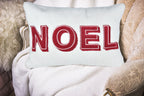 Noel Christmas Throw Pillow with Insert