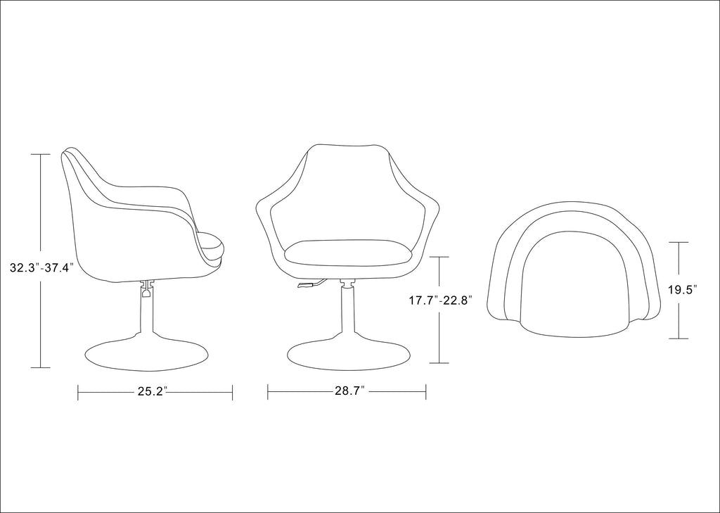 Kinsey Wool Blend Swivel Lounge Chair