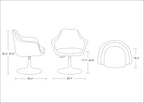 Kinsey Wool Blend Swivel Lounge Chair