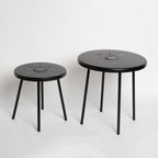 2-Pack Solar Powered Side Table Set with LED Light