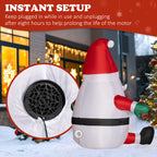 Inflatable Christmas Santa Claus with Rotating Light