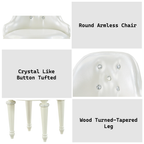 Dorothy Round Armless Chair